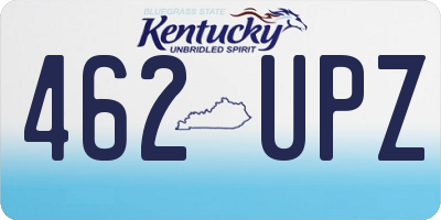 KY license plate 462UPZ