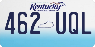 KY license plate 462UQL