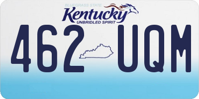 KY license plate 462UQM