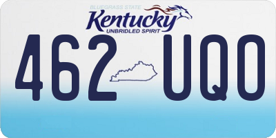 KY license plate 462UQO