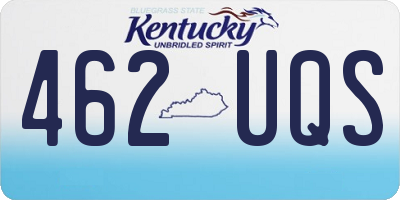 KY license plate 462UQS