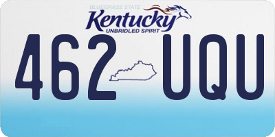 KY license plate 462UQU