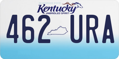 KY license plate 462URA