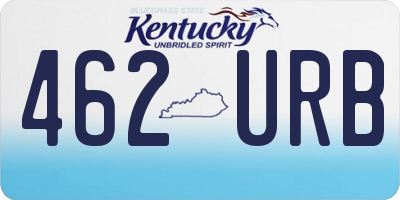 KY license plate 462URB