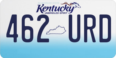 KY license plate 462URD