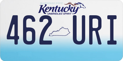KY license plate 462URI