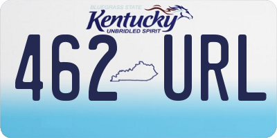 KY license plate 462URL