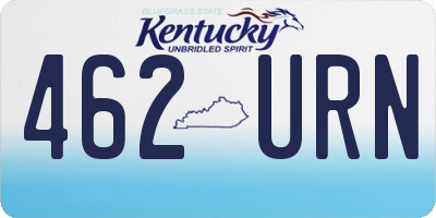 KY license plate 462URN