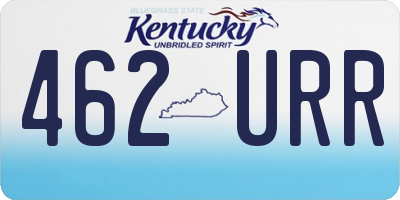 KY license plate 462URR