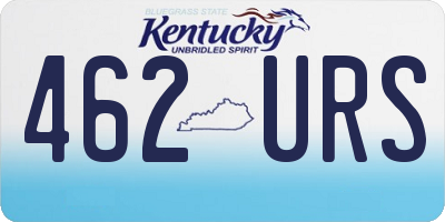 KY license plate 462URS