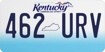KY license plate 462URV