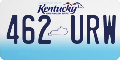 KY license plate 462URW