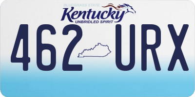 KY license plate 462URX