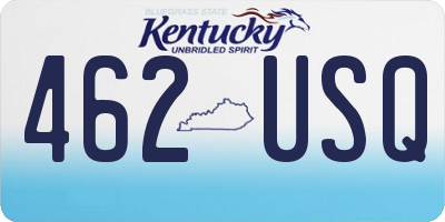 KY license plate 462USQ