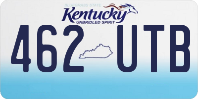 KY license plate 462UTB