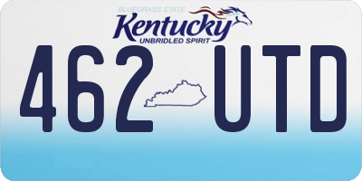 KY license plate 462UTD