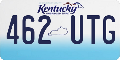 KY license plate 462UTG