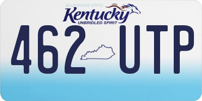 KY license plate 462UTP
