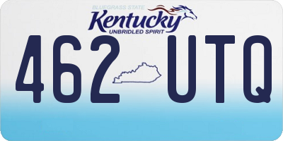 KY license plate 462UTQ