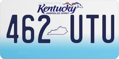 KY license plate 462UTU