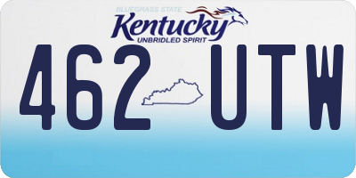 KY license plate 462UTW