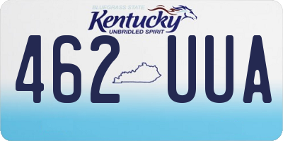 KY license plate 462UUA