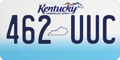 KY license plate 462UUC
