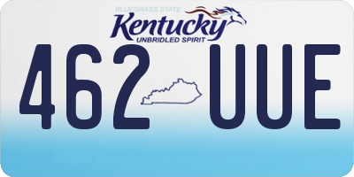 KY license plate 462UUE