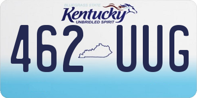 KY license plate 462UUG
