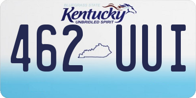KY license plate 462UUI