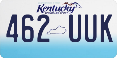 KY license plate 462UUK