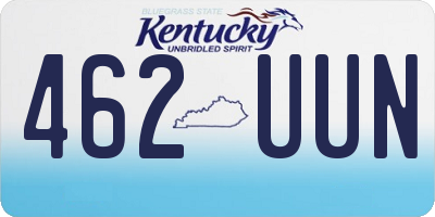 KY license plate 462UUN