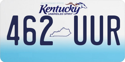 KY license plate 462UUR
