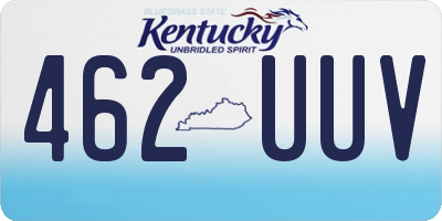 KY license plate 462UUV