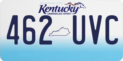 KY license plate 462UVC