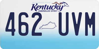 KY license plate 462UVM