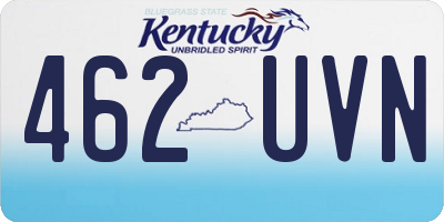 KY license plate 462UVN