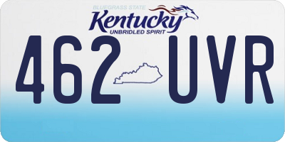 KY license plate 462UVR