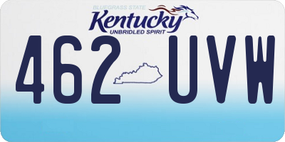 KY license plate 462UVW