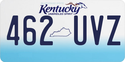 KY license plate 462UVZ