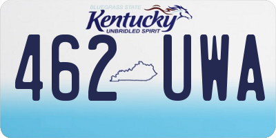KY license plate 462UWA
