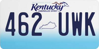 KY license plate 462UWK