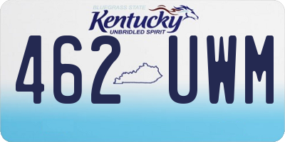 KY license plate 462UWM