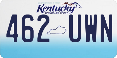 KY license plate 462UWN