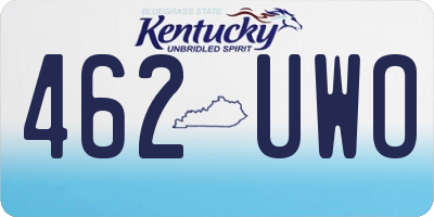 KY license plate 462UWO
