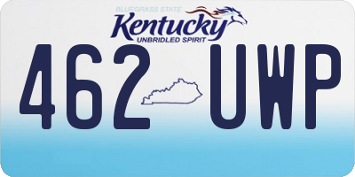 KY license plate 462UWP