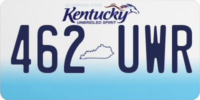 KY license plate 462UWR