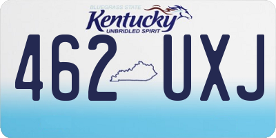 KY license plate 462UXJ