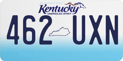 KY license plate 462UXN