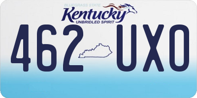 KY license plate 462UXO